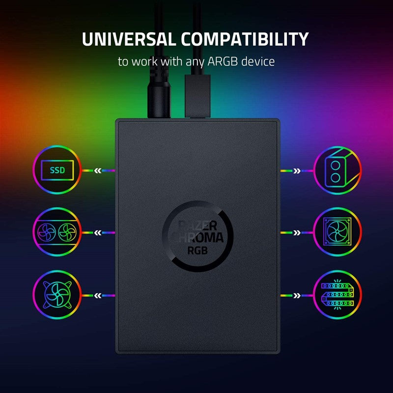 Razer Chroma Addressable RGB Gaming Controller - Black Razer Chroma Addressable RGB Gaming Controller - Black